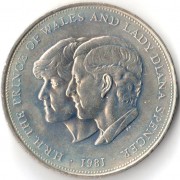 Великобритания 1981 25 пенсов Свадьба принца Чарльза и Дианы