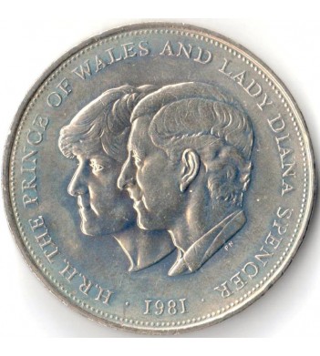 Великобритания 1981 25 пенсов Свадьба принца Чарльза и Дианы