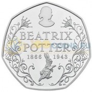 Великобритания 2016 50 пенсов Беатрикс Поттер