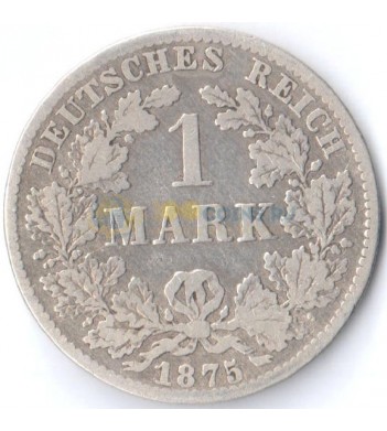 Германия 1875 1 марка B (F-VF)