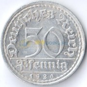 Германия 1920 50 пфеннингов E