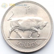 Ирландия 1966 1 шиллинг Бык Ирландия 1966 1 шиллинг Бык