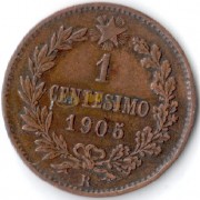 Италия 1905 1 чентизимо (km 35)