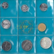 Италия 1969 набор 8 монет (запайка)