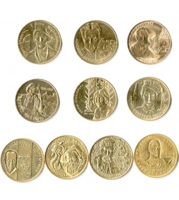 Польша набор 10 монет 2002-2012 Художники