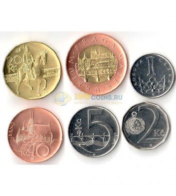 Чехия 2012-2014 набор 6 монет