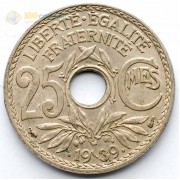 Франция 1939 25 сантимов