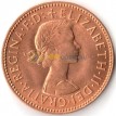 Великобритания 1966 1/2 пенни Золотая лань