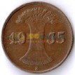 Германия 1935 1 пфенниг