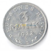 Германия 1922 3 марки E