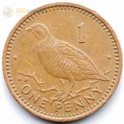 Гибралтар 1988 1 пенни Куропатка