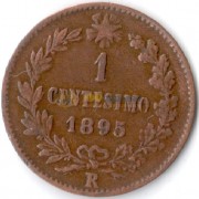Италия 1895 1 чентизимо (km 29)