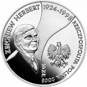 Польша 2008 10 злотых Збигнев Герберт (серебро) Польша 2008 10 злотых Збигнев Герберт (серебро)