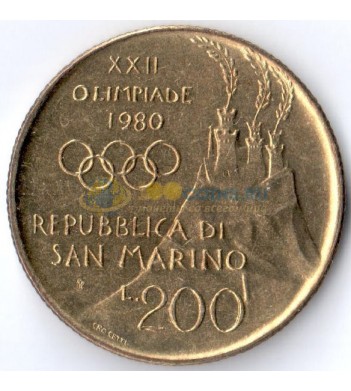 Сан-Марино 1980 200 лир Олимпийские игры