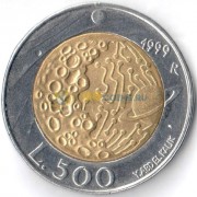 Сан-Марино 1999 500 лир Луна