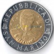 Сан-Марино 1999 500 лир Луна