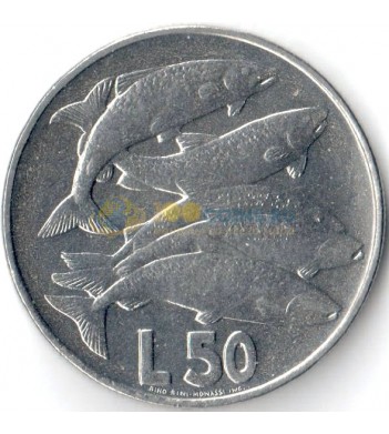 Сан-Марино 1975 50 лир Рыбы