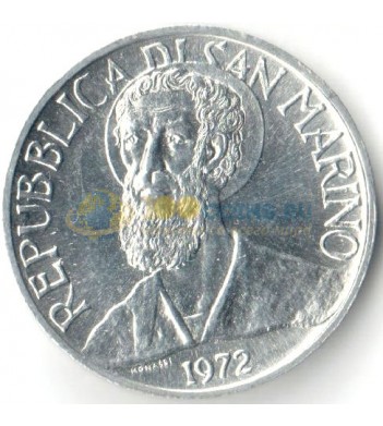 Сан-Марино 1972 5 лир Святой