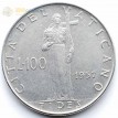 Ватикан 1957 100 лир Пий XII