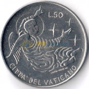 Ватикан 1969 50 лир Ангел