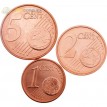 Германия Набор 3 монеты евро 2013-2014 (1-5 центов)