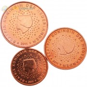 Нидерланды 2011 набор 1, 2 и 5 центов