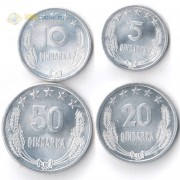 Албания 1964 набор 5-10-20-50 киндарок