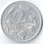 Австрия 1946 2 шиллинга