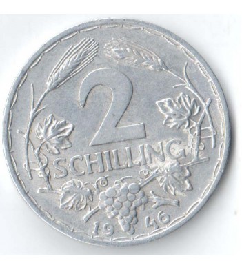Австрия 1946 2 шиллинга