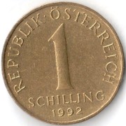 Австрия 1992 1 шиллинг