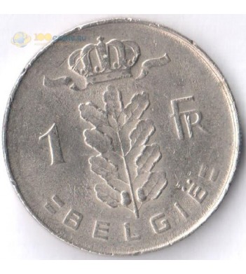Бельгия 1950-1988 1 франк BELGIE