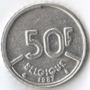 Бельгия 1987 50 франков BELGIQUE