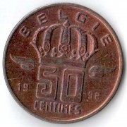 Бельгия 1992 50 сантимов BELGIE