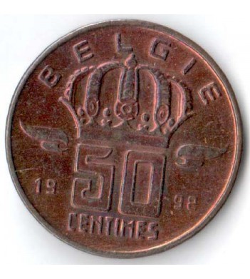 Бельгия 1992 50 сантимов BELGIE