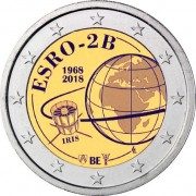 Бельгия 2018 2 евро Европейский спутник ESRO 2B