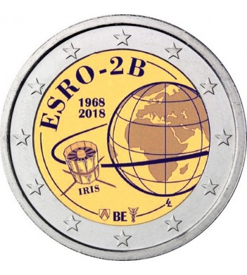 Бельгия 2018 2 евро Европейский спутник ESRO 2B