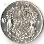 Бельгия 1969-1979 10 франков BELGIE