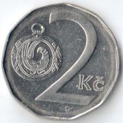 Чехия 1995 2 кроны