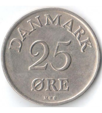 Дания 1949 25 эре
