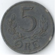 Дания 1943 5 эре