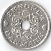Дания 1999 2 кроны