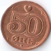 Дания 2016 50 эре