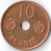Финляндия 1941 10 пенни