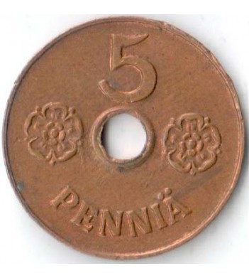 Финляндия 1941 5 пенни