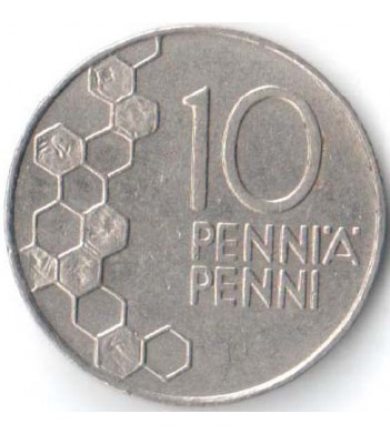 Финляндия 1991 10 пенни