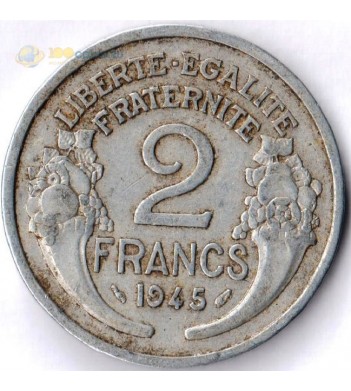 Франция 1941-1959 2 франка