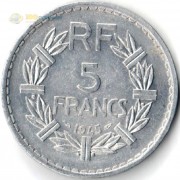 Франция 1950 5 франков