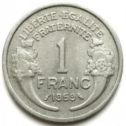 Франция 1959 1 франк