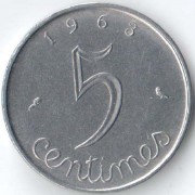 Франция 1963 5 сантимов