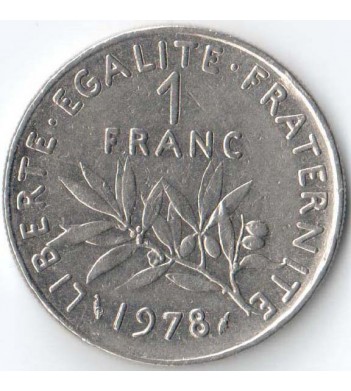 Франция 1978 1 франк